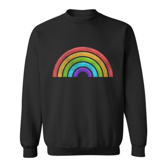 Pride Rainbow Lgbt Meaningful Gift Graphic Design Printed Casual Daily Basic Sweatshirt Thegiftio UK