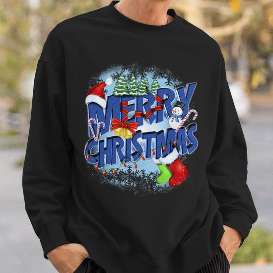 Holiday logo sweatshirt hotsell