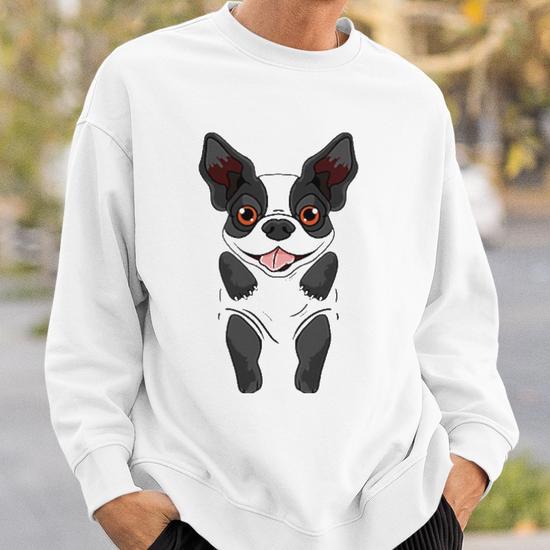 Boston Terrier Design For Dog Lover Sweatshirt Mazezy UK