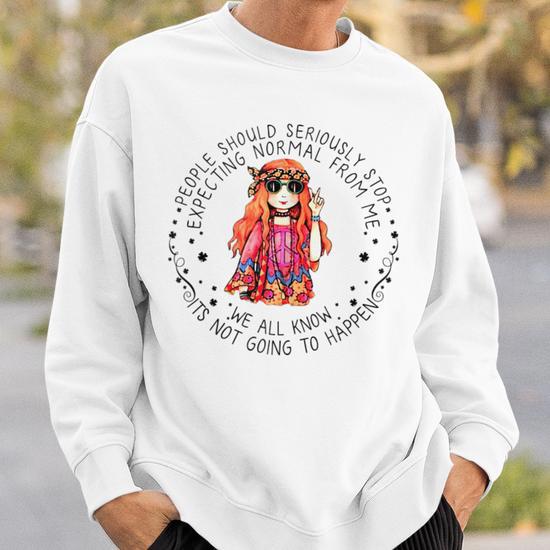 Hippie sweatshirt fashion