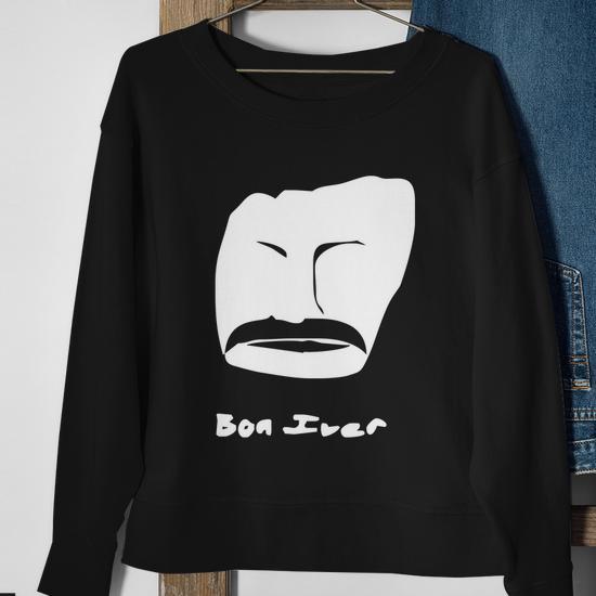 Bon Iver Face Sweatshirt Monsterry