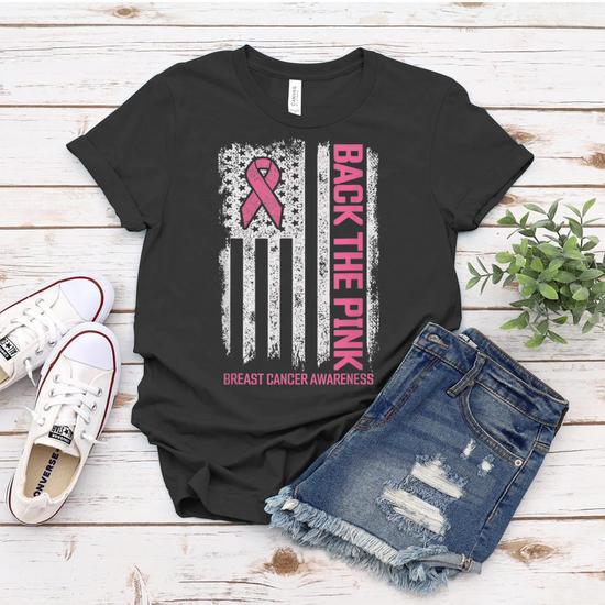 Back the Pink Women's T-Shirt - Support Breast Cancer Awareness