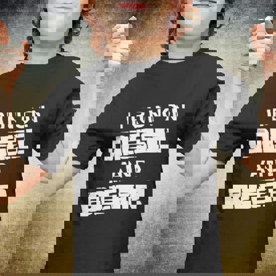 I Run On Diesel And Beer T-Shirt Truck Turbo Brothers