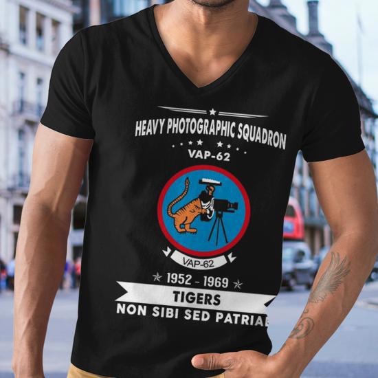 Heavy Photographic Squadron Vap Men V-Neck Tshirt - Monsterry