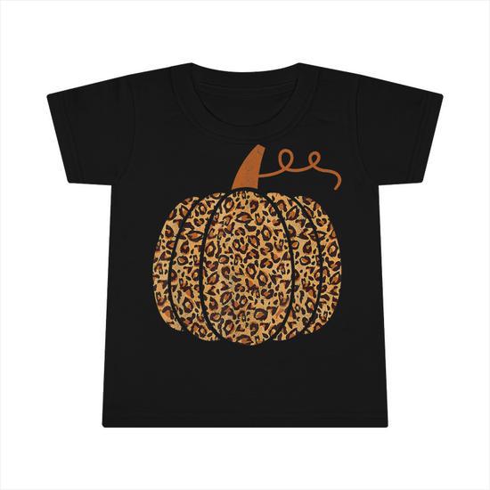Women's Funny Leopard Pumpkin Halloween Shirt - Fall Thanksgiving Graphic Tee