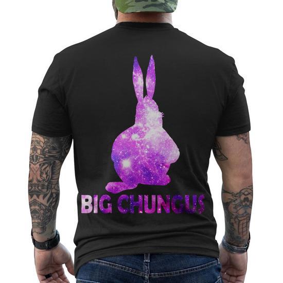 Big Chungus Galaxy Men s Crewneck Short Sleeve Back Print T shirt Monsterry UK