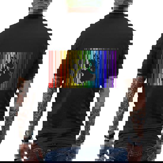 Gay Bear T-Shirt - Lgbt Paw Barcode Gay Bear T-Shirt - Lgbt Paw Barcode