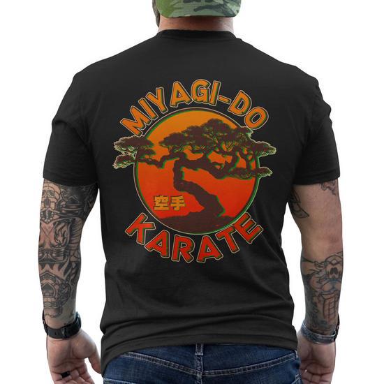 Vintage New Miyagi Do Karate Cool Bonsai Tree Gift T-Shirt, Men's, Size: Small, Black