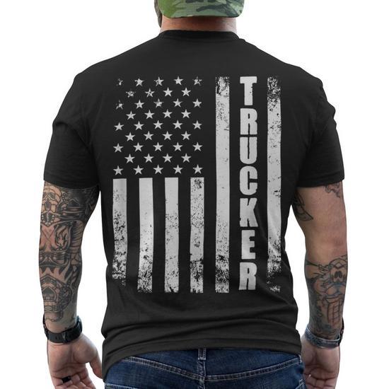 Truckers Backbone Of America T-Shirt – Diesel Hauler Tee For Drivers, 50/50 Blend, USA Printed
