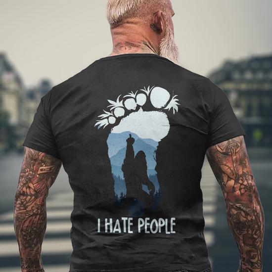 Funny Bigfoot 'I Hate People' T-Shirt