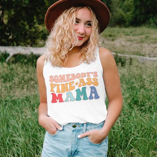 Funny Mama Mommy Mom Bruh Tank Top – Cute Letter Print Graphic Shirt For Women | Cotton Blend Sleeveless Top For Mother’s Day & Casual Wear - View #6