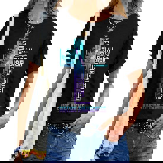 Let Your Faith Be Bigger Than Your Fear Suicide T-Shirt Let Your Faith Be Bigger Than Your Fear Suicide T-Shirt
