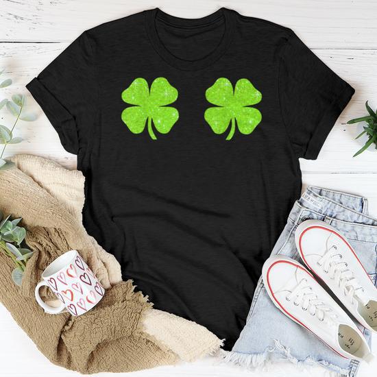St Patricks Day Women Sexy Shamrock Boobs Girls Women T-shirt - Thegiftio UK St Patricks Day Women Sexy Shamrock Boobs Girls Women T-shirt - Thegiftio UK