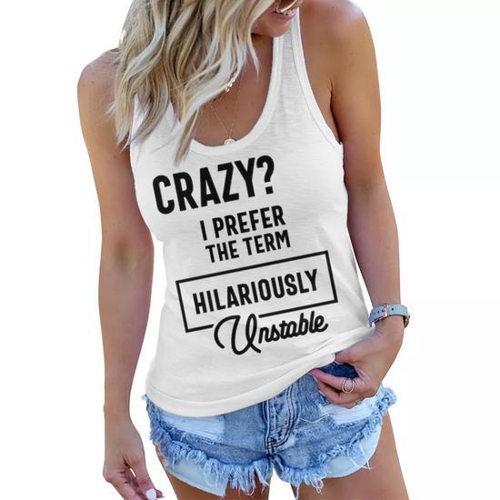 I Prefer Hilariously Unstable V2 Women's Flowy Tank - Front View