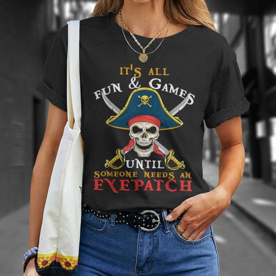 Pirate skull t shirt best sale