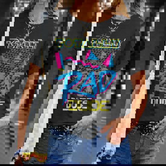 Totally Rad 1980s Vintage Eighties Costume Party T-Shirt