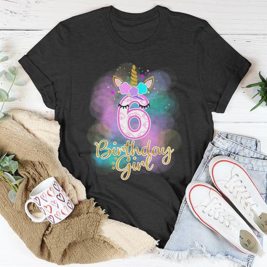 6th birthday unicorn shirt hotsell