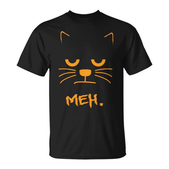 Meh Angry Cat T shirt Thegiftio UK