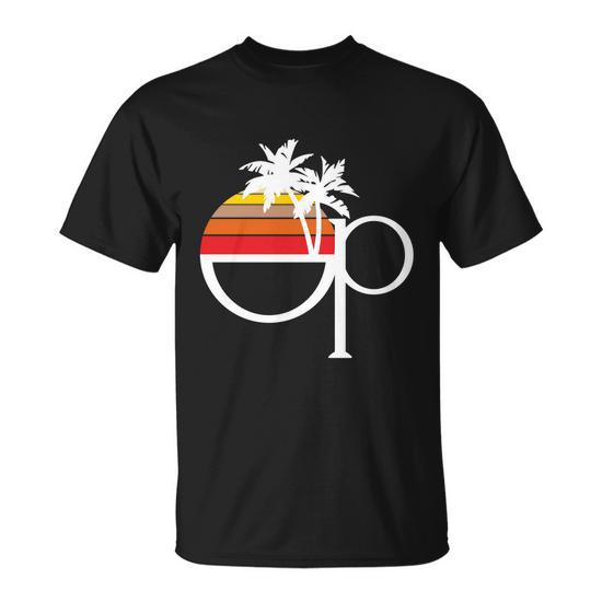 Ocean Pacific 80S Retro Sunset Unisex T-Shirt - Monsterry