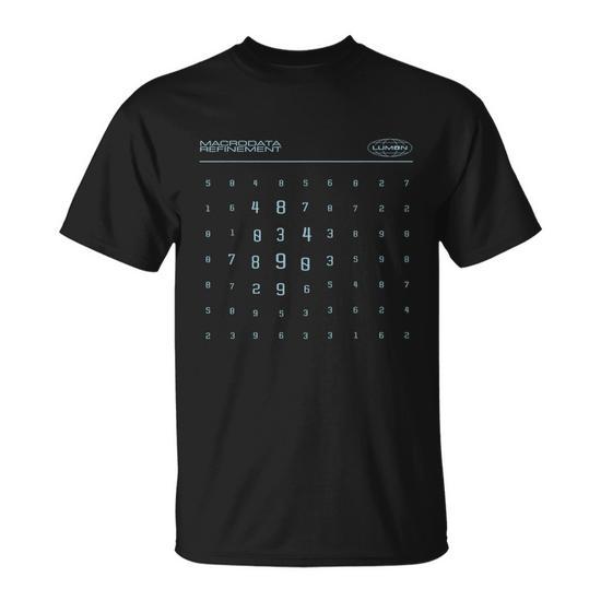 Scary Numbers Lumon Macrodata T-Shirt