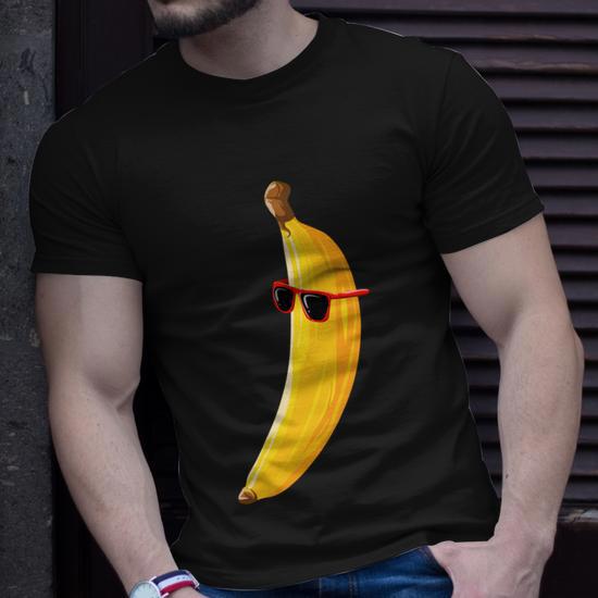Cool Banana Wearing Sunglasses Fruit Eyewear Cool T-shirt