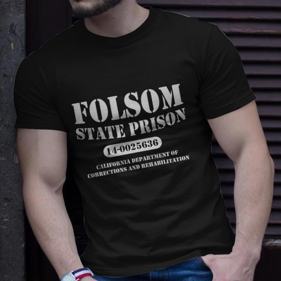 Folsom State Prison V2 Unisex T-Shirt, Novelty Gift