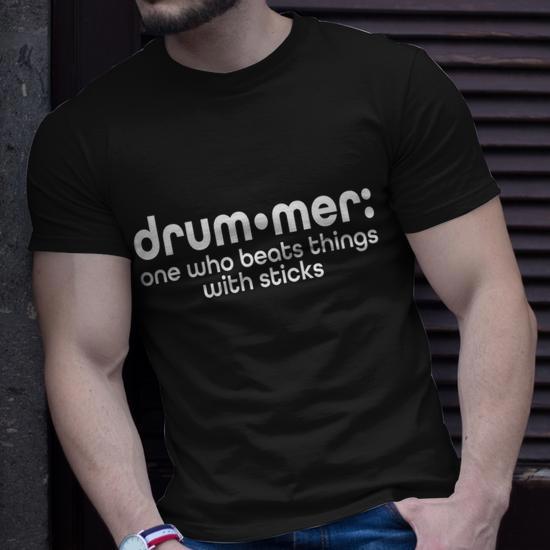 Funny Drummer Definition Beats with Sticks T-Shirt, Drummer Gift