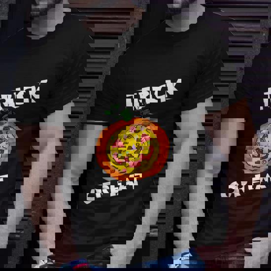 Trick Or Eat Costume Pizza Face Halloween Gift T-Shirt Trick Or Eat Costume Pizza Face Halloween Gift T-Shirt