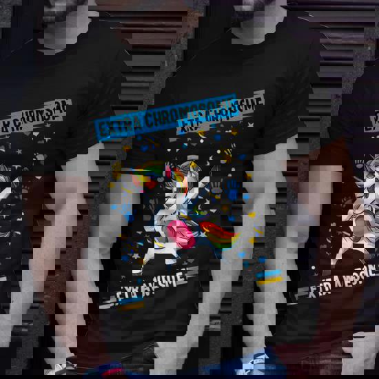 Unicorn Down Syndrome Awareness Extra Chromosome Ext Awesome T-Shirt Unicorn Down Syndrome Awareness Extra Chromosome Ext Awesome T-Shirt