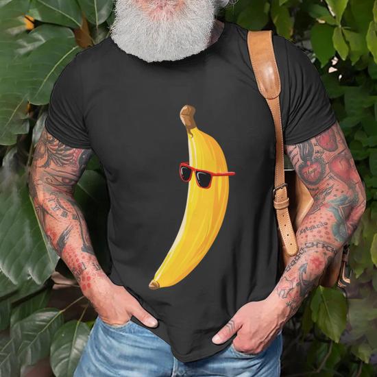 Cool Banana Wearing Sunglasses Fruit Eyewear Cool T-shirt