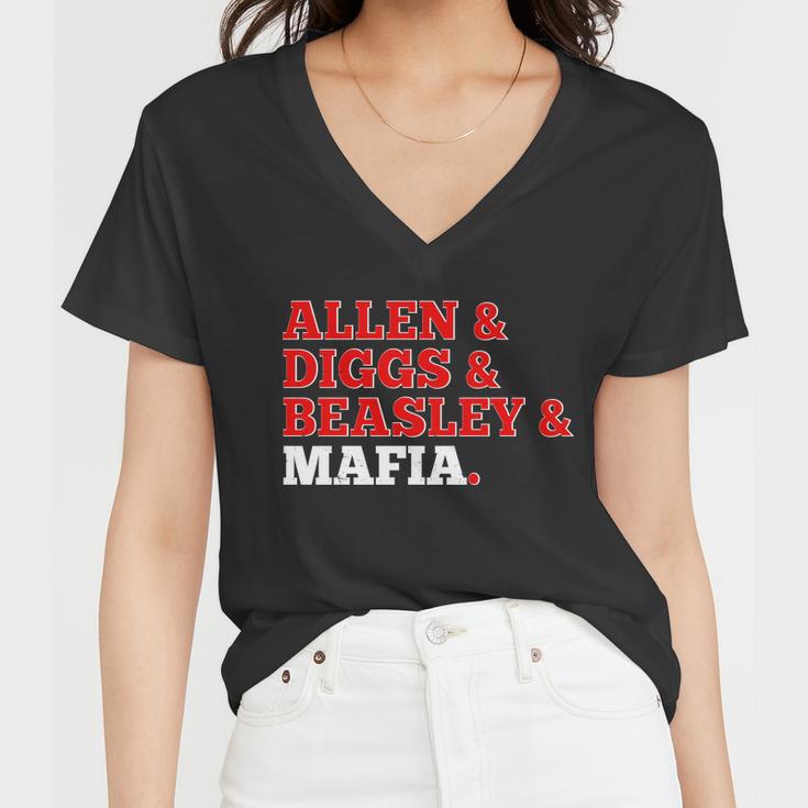 Allen Diggs Beasley Mafia Buffalo New York Football Women V-Neck T-Shirt