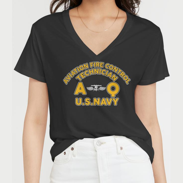 Aviation Fire Control Technician Aq A Q Women V-Neck T-Shirt