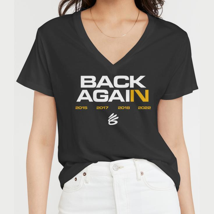 Back Again Warriors Champion Iv Women V-Neck T-Shirt