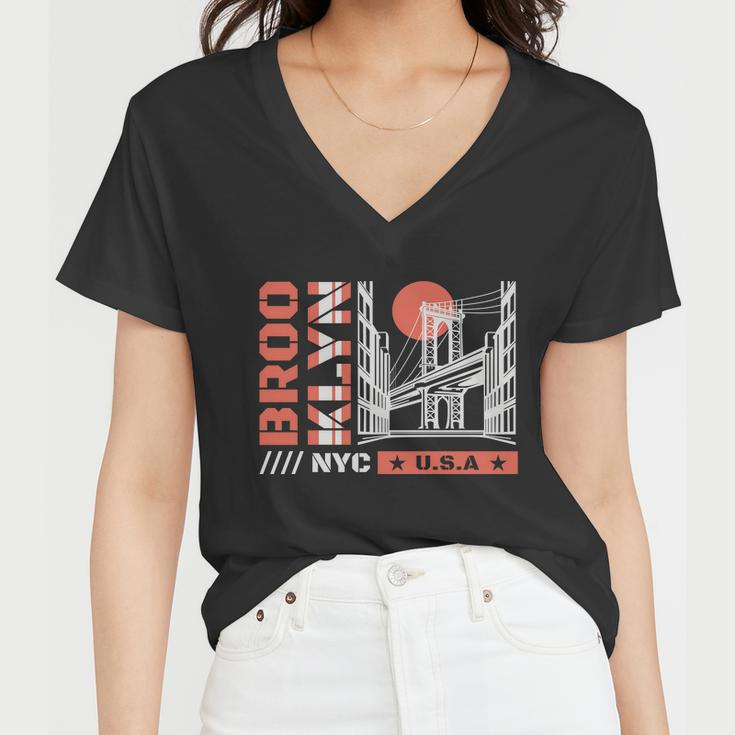 Brooklyn V2 Women V-Neck T-Shirt