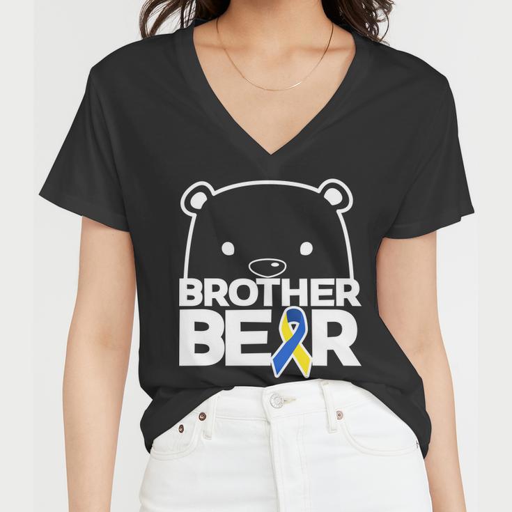 Brother Bear - Down Syndrome Awareness Women V-Neck T-Shirt