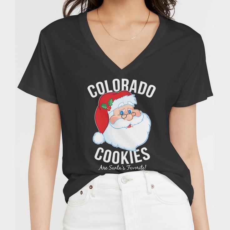 Colorado Cookies Are Santas Favorite Tshirt Women V-Neck T-Shirt