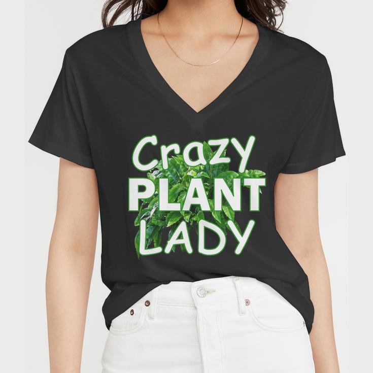 Crazy Plant Lady V2 Women V-Neck T-Shirt