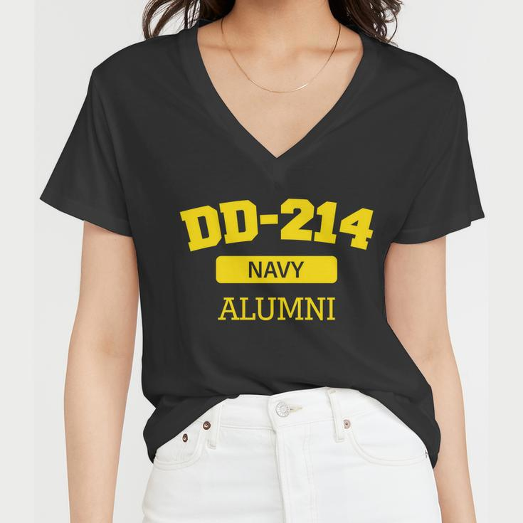 Dd-214 Navy Alumni Tshirt Women V-Neck T-Shirt