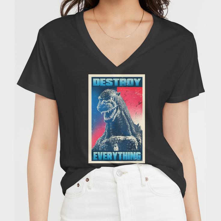 Destroy Everything Election Women V-Neck T-Shirt