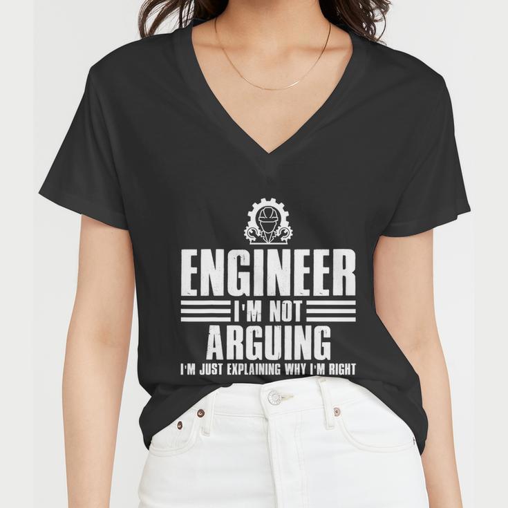 Funny Engineer Art Mechanic Electrical Engineering Gift Women V-Neck T-Shirt