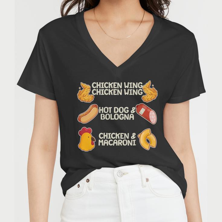 Funny Viral Chicken Wing Song Meme Women V-Neck T-Shirt