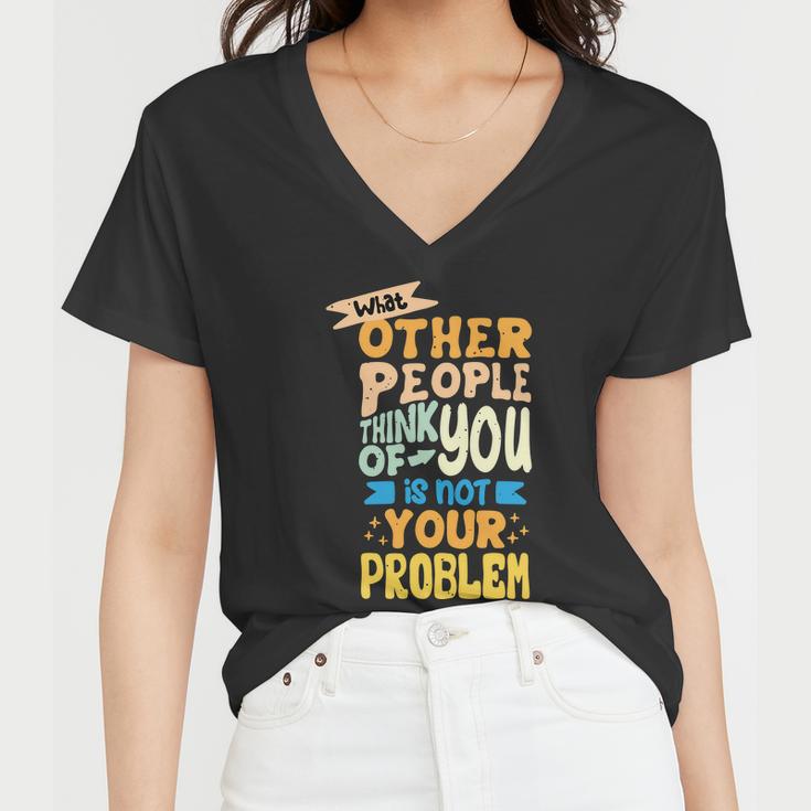 Inspirational Quote Tshirt Women V-Neck T-Shirt