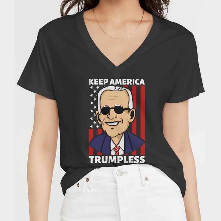 Keep America Trumpless Gift V14 Women V-Neck T-Shirt