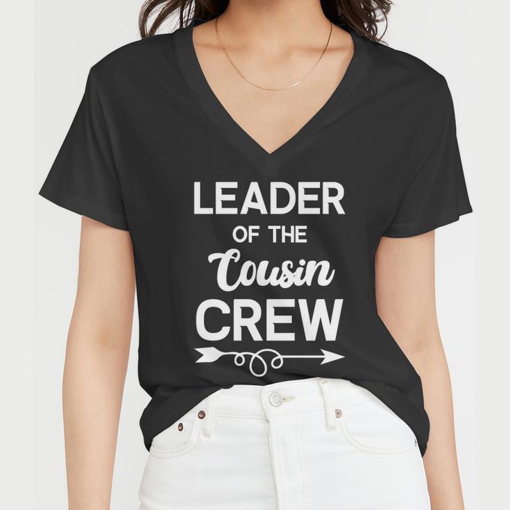 Leader Of The Cousin Crew Tee Leader Of The Cousin Crew Gift Women V-Neck T-Shirt