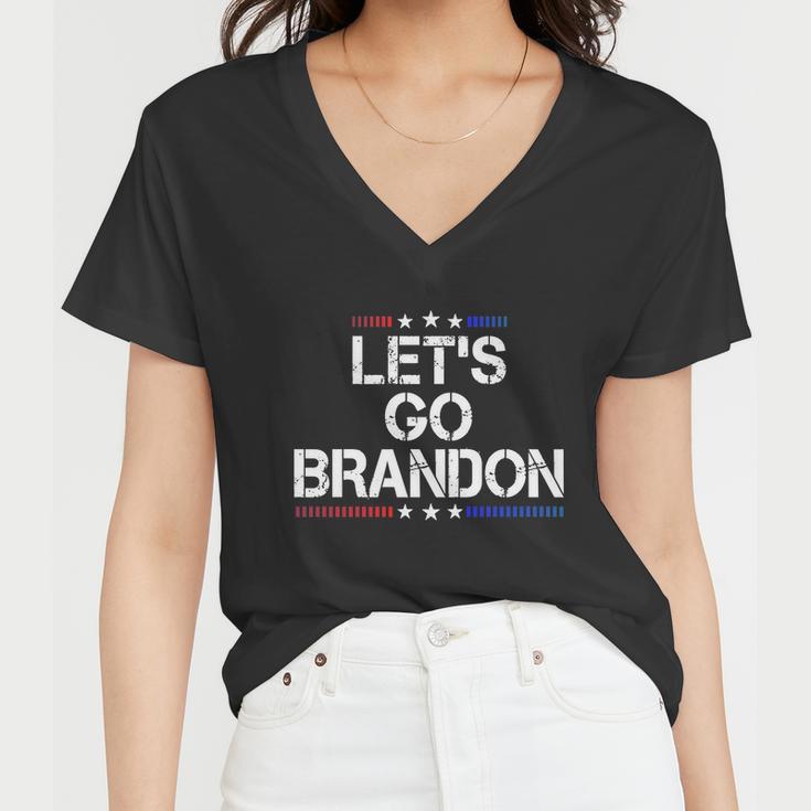 Lets Go Brandon Lets Go Brandon Funny Women V-Neck T-Shirt