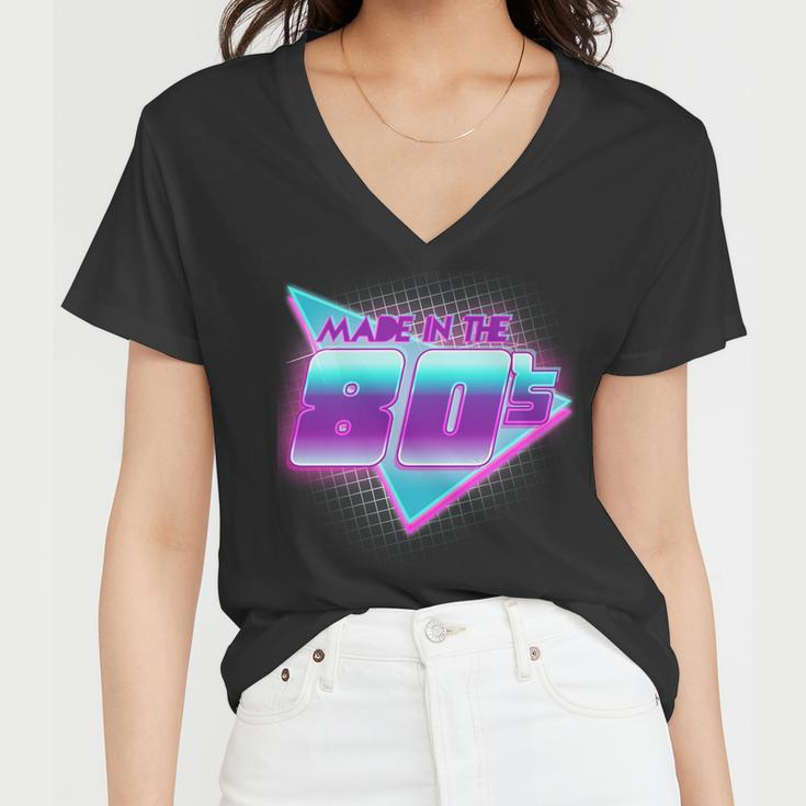Made In The 80S Cool Retro 1980S Tshirt Women V-Neck T-Shirt