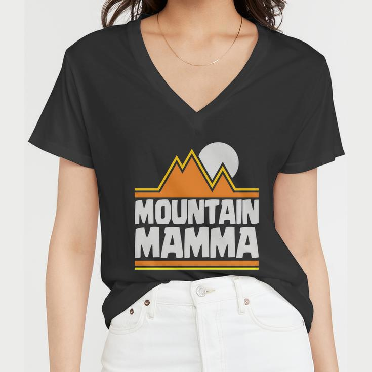 Mountain Mamma V2 Women V-Neck T-Shirt