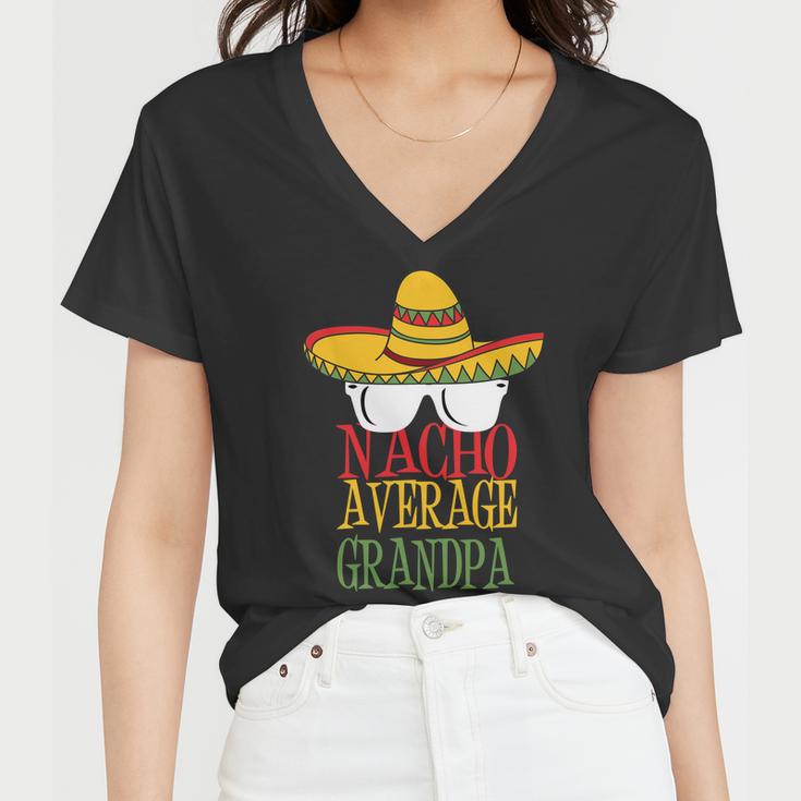 Nacho Average Grandpa Tshirt Women V-Neck T-Shirt