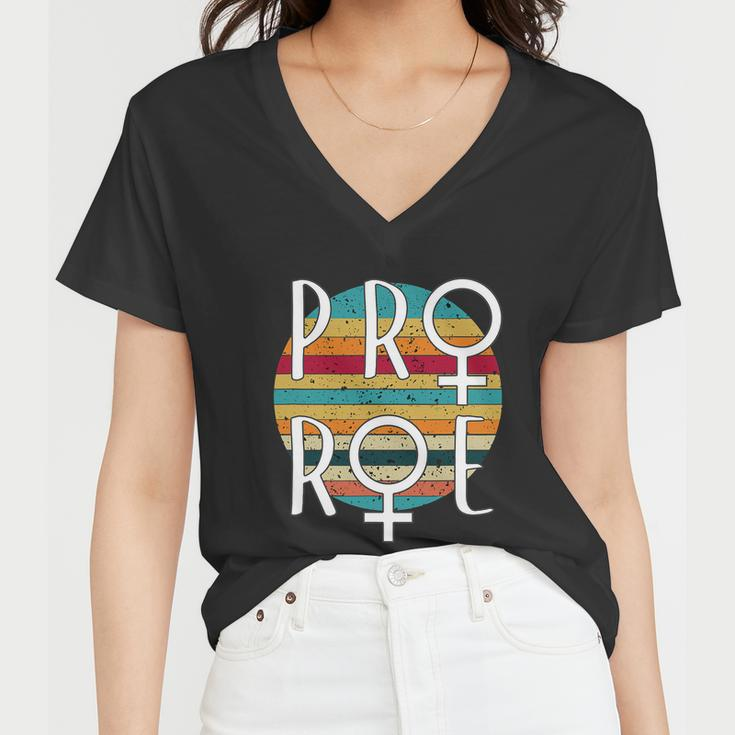 Pro Choice Defend Roe V Wade 1973 Reproductive Rights Tshirt Women V-Neck T-Shirt