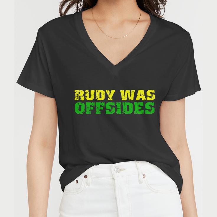 Rudy Was Offsides Tshirt Women V-Neck T-Shirt